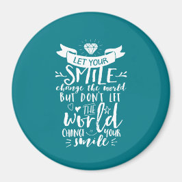 Íman Smilha Feliz De Citação Inspiradora Muda O Mundo