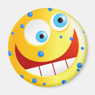Íman Smilie amarelo manchado