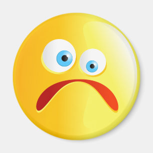 Íman Smilie amarelo triste
