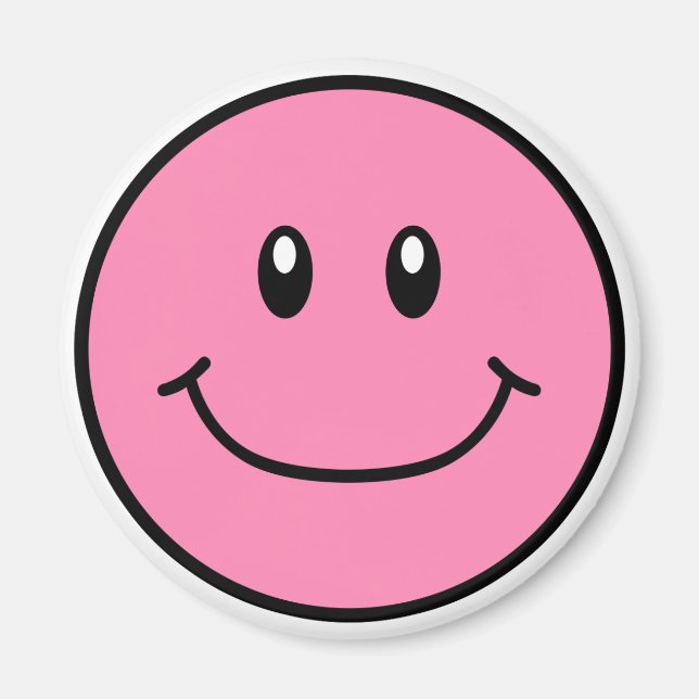 Íman Smiling Face Magnet Rosa 0001 (Frente)