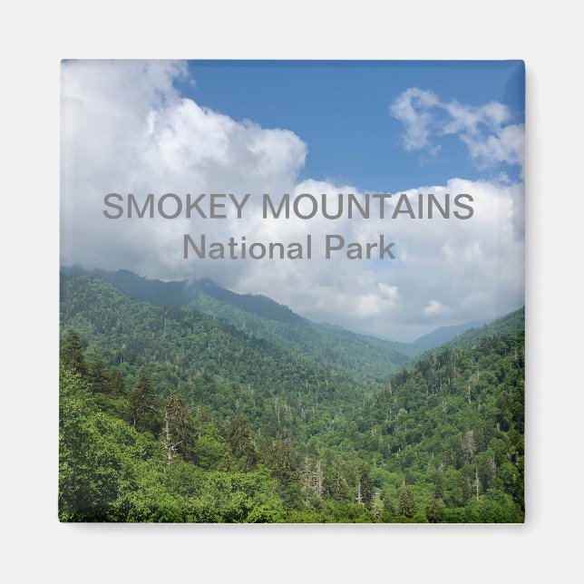 Íman Smokey Mounts National Park Magnet (Frente)