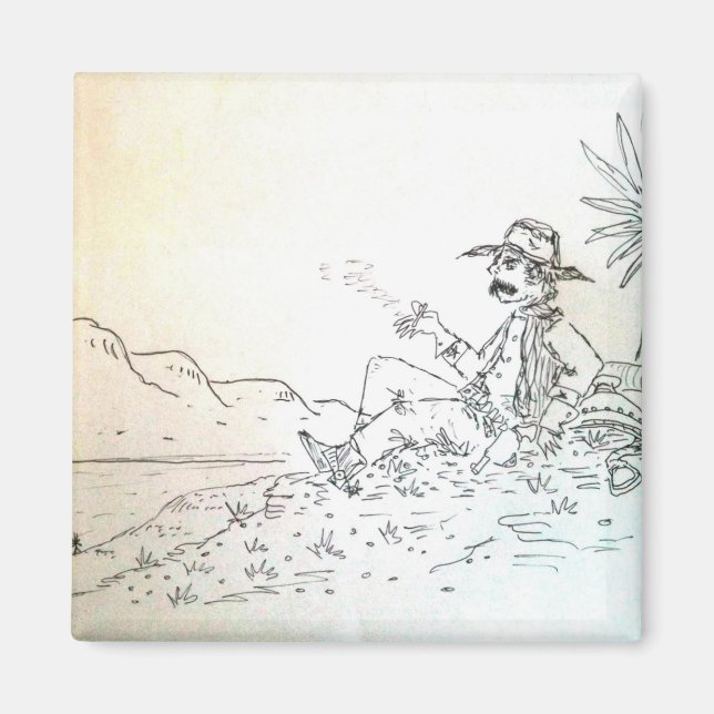 Íman Smokin Cowboy Magnet (Frente)