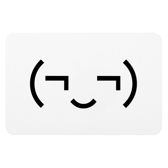 Íman Smug Emoticon (‿) (Horizontal)