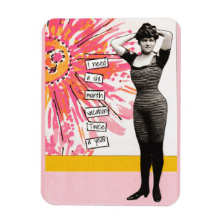 Íman Snarky Vacation Magnet Seis Meses