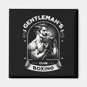 Íman #snirt Clube de Boxe Gentleman Retro Com Caixa Mot