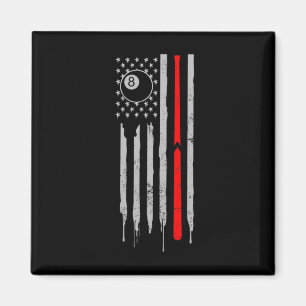 Íman Snooker Design 4 de julho Patriótico Americano F A