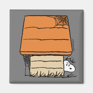 Íman Snoopy Halloween Spider Web Doghouse