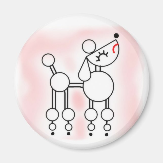 Íman Snooty Poodle Magnet (Frente)