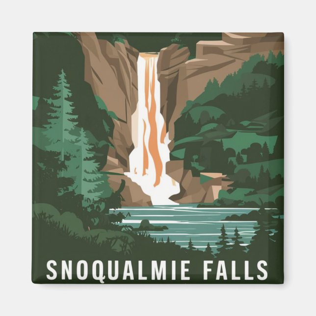 Íman Snoqualmie Falls, WA (Frente)