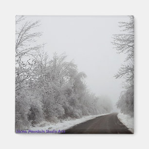 Íman Snow and Ice Road #1 magnet