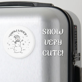 Íman Snow Lover Cute Snowman Fridge Magnet             