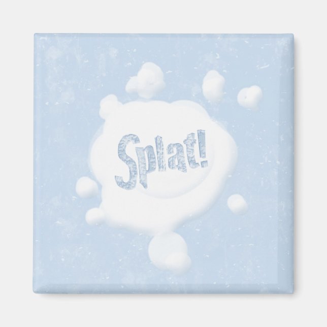 Íman Snowball Splat Magnet (Frente)