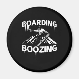 Íman Snowboard Boozing