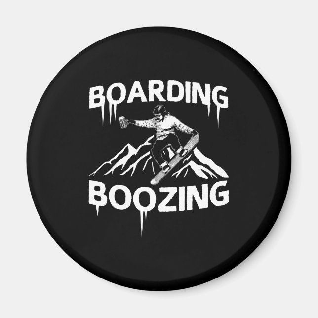 Íman Snowboard Boozing (Frente)