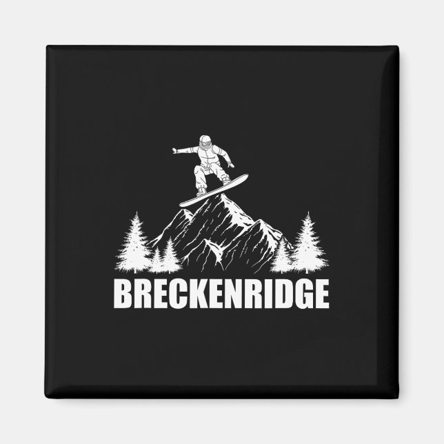 Íman Snowboard Breckenridge Colorado Snowboard (Frente)