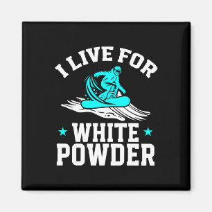 Íman Snowboard I Live For White Powell Sno
