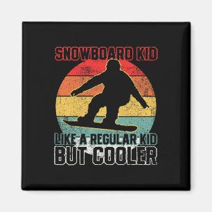 Íman Snowboard Kid Snowboarder Snowboard