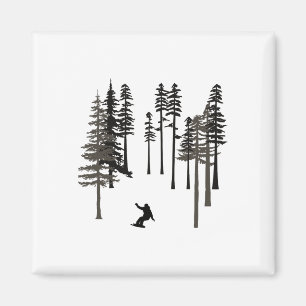 Íman Snowboard Legal Snowboarder Em Alto Pi