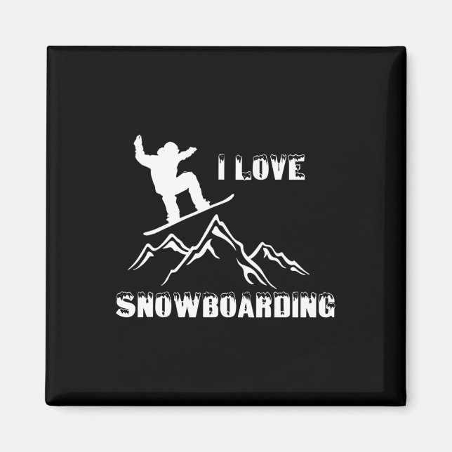 Íman Snowboard Love Snowboard (Frente)