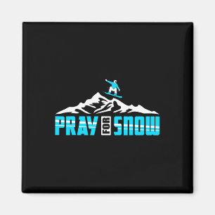 Íman Snowboard Para Rezar Neve Jesus