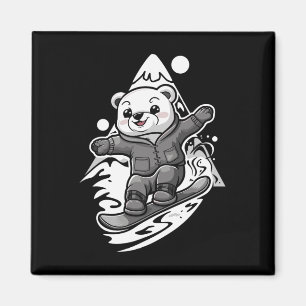 Íman Snowboard Polar Bear Mountain Snowboa