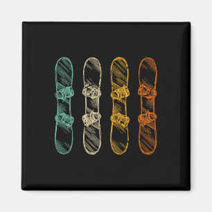 Íman Snowboard Retro