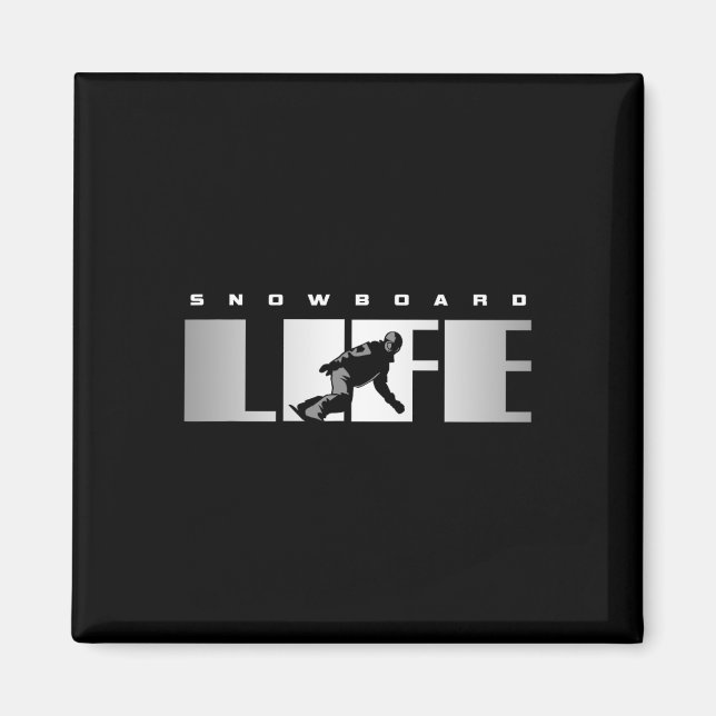 Íman Snowboard Roupa - Snowboard Snowboard Snowboard Sn (Frente)