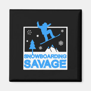 Íman Snowboard Savage Crianças Legal Neve Livre para Jo