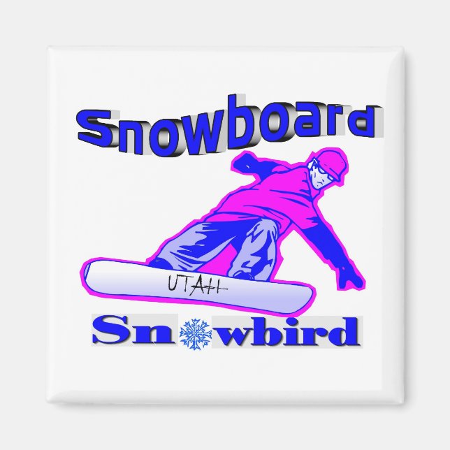Íman Snowboard Snowbird (Frente)