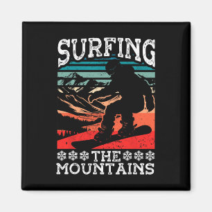 Íman Snowboard Snowboard Vintage Retro Surfing M