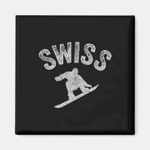 Íman Snowboard Suiça Suiça Snowboarder Legal Snowb