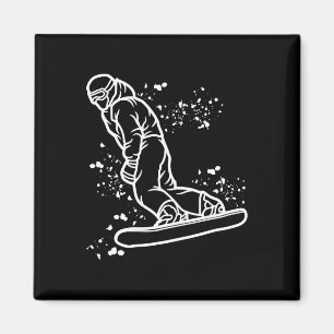 Íman Snowboarder Colorful Snowboard 29