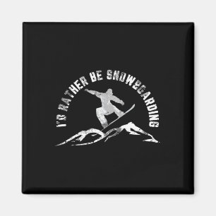 Íman Snowboarder Eu Preferencialmente Snowboard