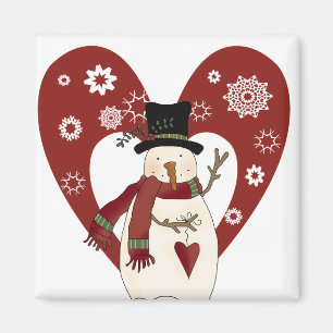 Íman Snowman ama t-shirts e presentes na neve