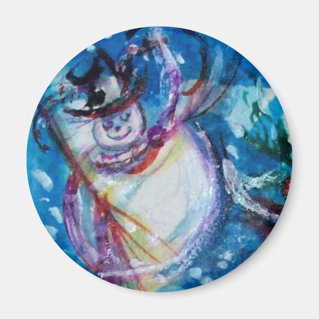 ÍMAN SNOWMAN COM OWL (Frente)