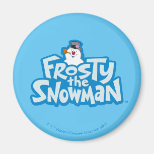 Íman Snowman™ congelado Logotipo empilhado congelad