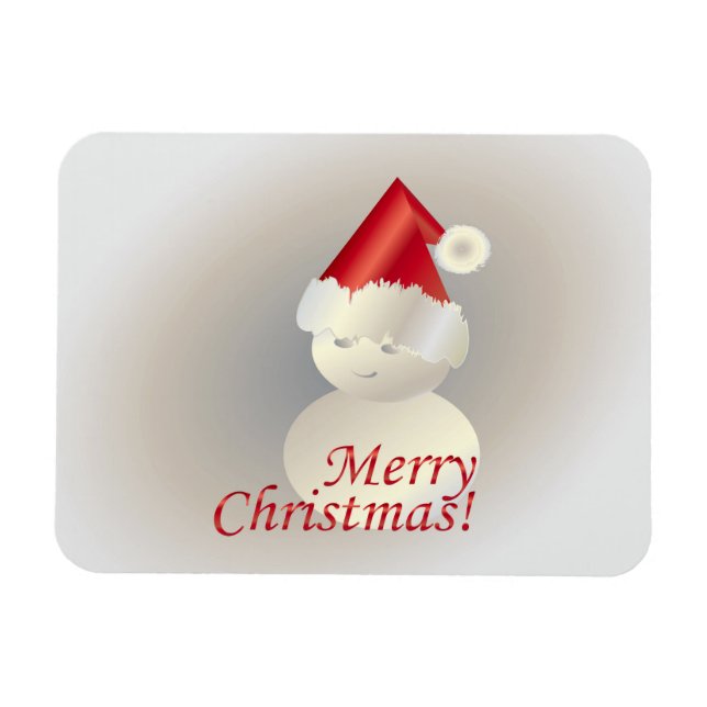 Íman Snowman de Natal (Horizontal)