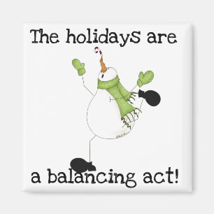 Íman Snowman Holiday Humor