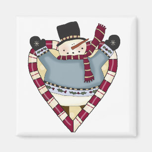 Íman Snowman Love T-shirts e presentes