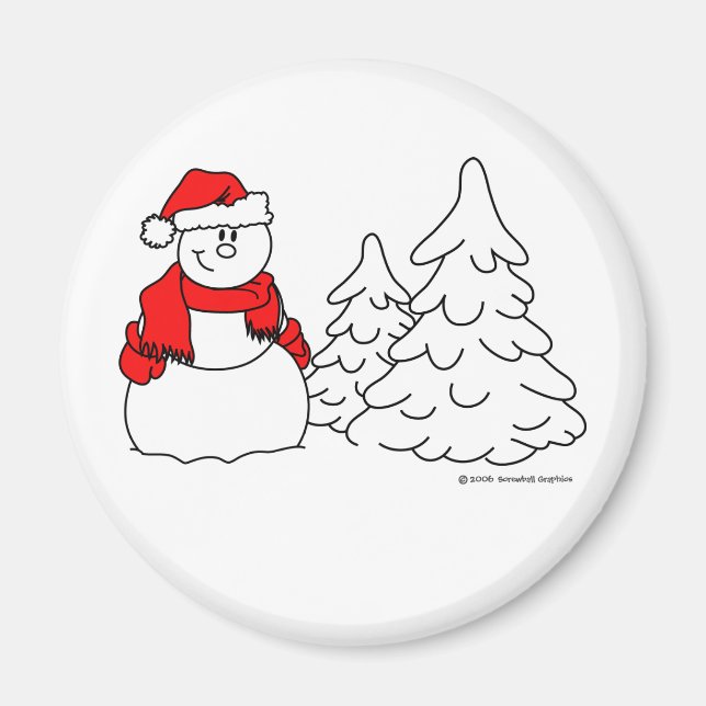 Íman Snowman Magnet (Frente)
