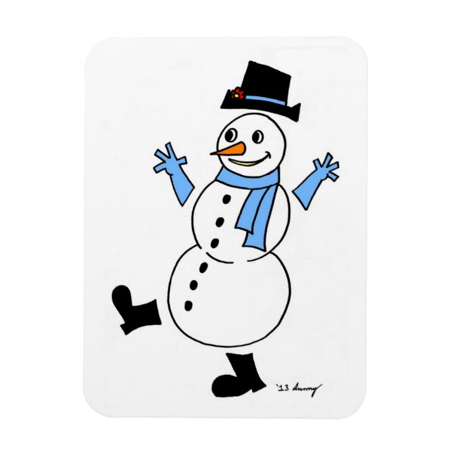 Íman Snowman - Magneta flexível (Vertical)