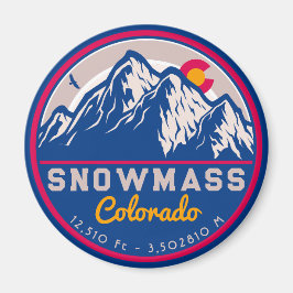 Íman Snowmass Colorado Aspen montanhas rochosas Esquian