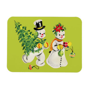 Íman Snowmen Retro
