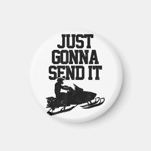 Íman Snowmobile Vai Enviar Um Motor Engraçado Gif