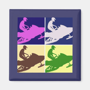 Íman Snowmobiler/Pop Art