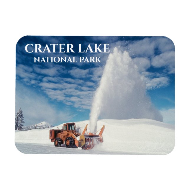 Íman Snowplow Clearing Road, Crater Lake National Park (Horizontal)