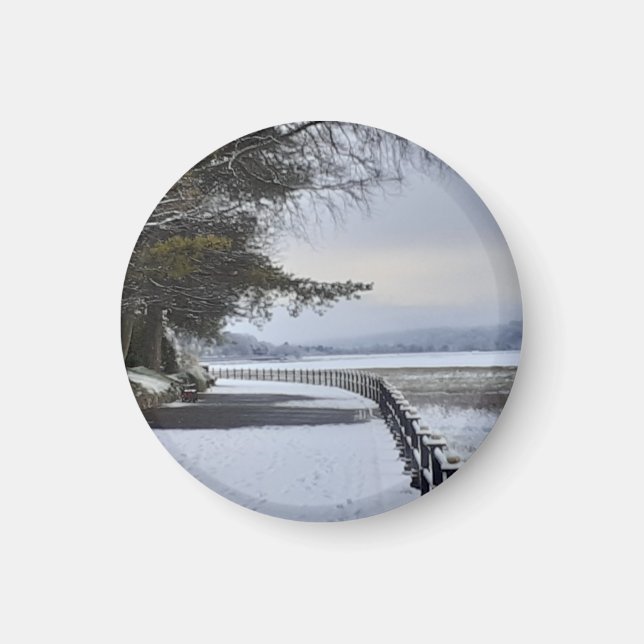 Íman Snowy Morning Magnet (Frente)