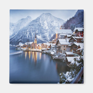 Íman Snowy Mountain Town Winter