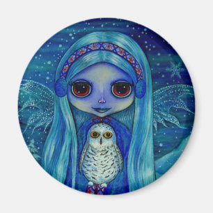Íman Snowy Owl Fairy Magnet