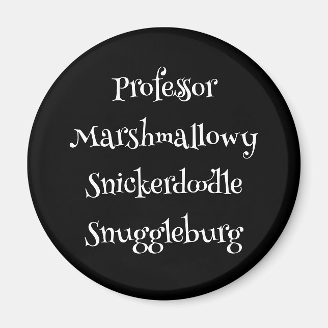 Íman SnuggleNames: Magnet personalizado (Frente)